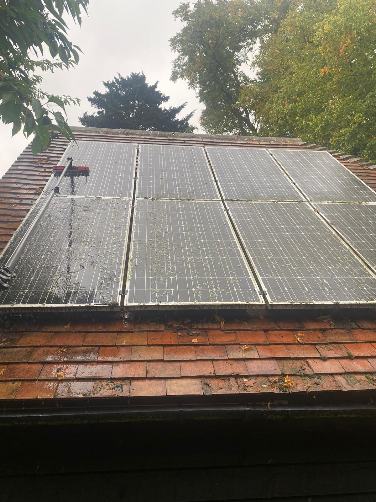 Solar panel cleaning by Marshall Window Cleaning – gentle, chemical-free clean to boost efficiency